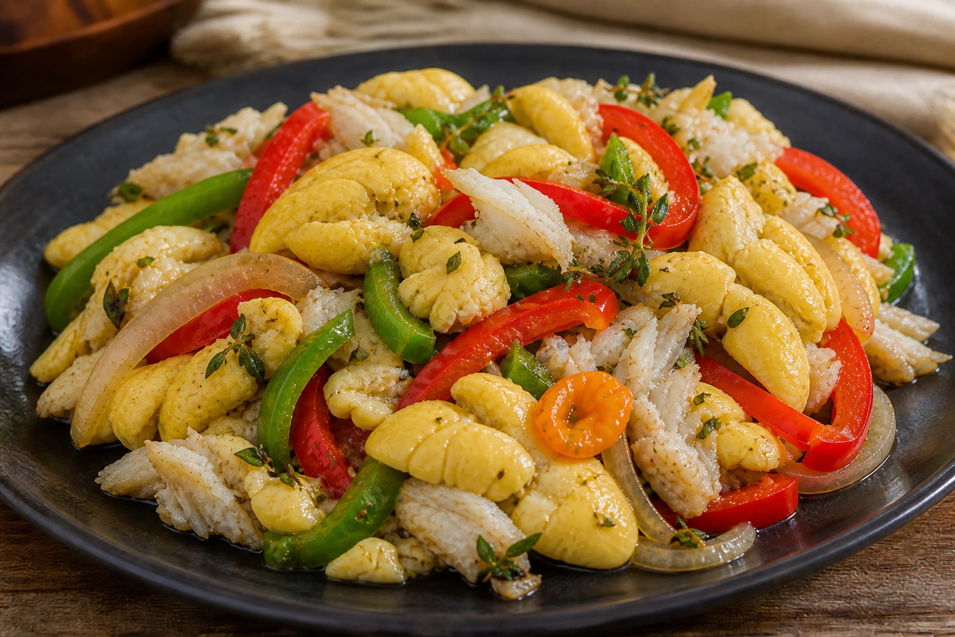 Ackee and Saltfish Jamaicano